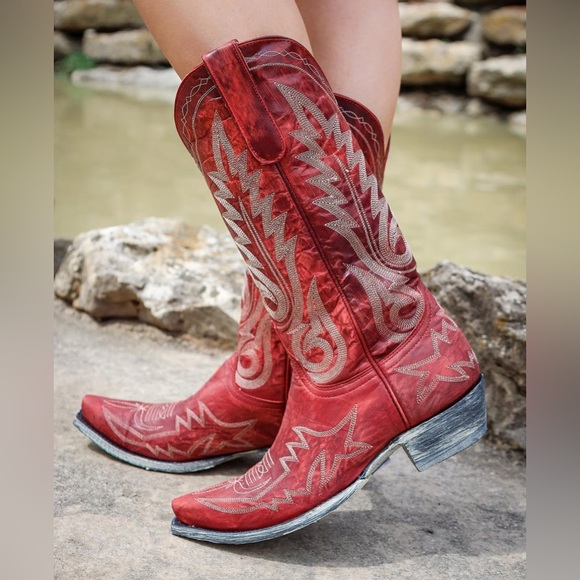 Old Gringo Women's Nevada Red Cowboy Cowgirl Boots Size 7.5 ~ Like New! - Picture 2 of 14